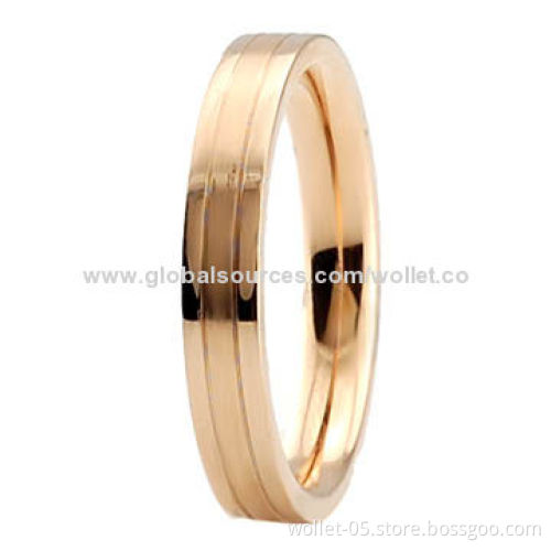 Women's High-polished Jewelry Ring, Made Of Stainless Steel, Accept Customization